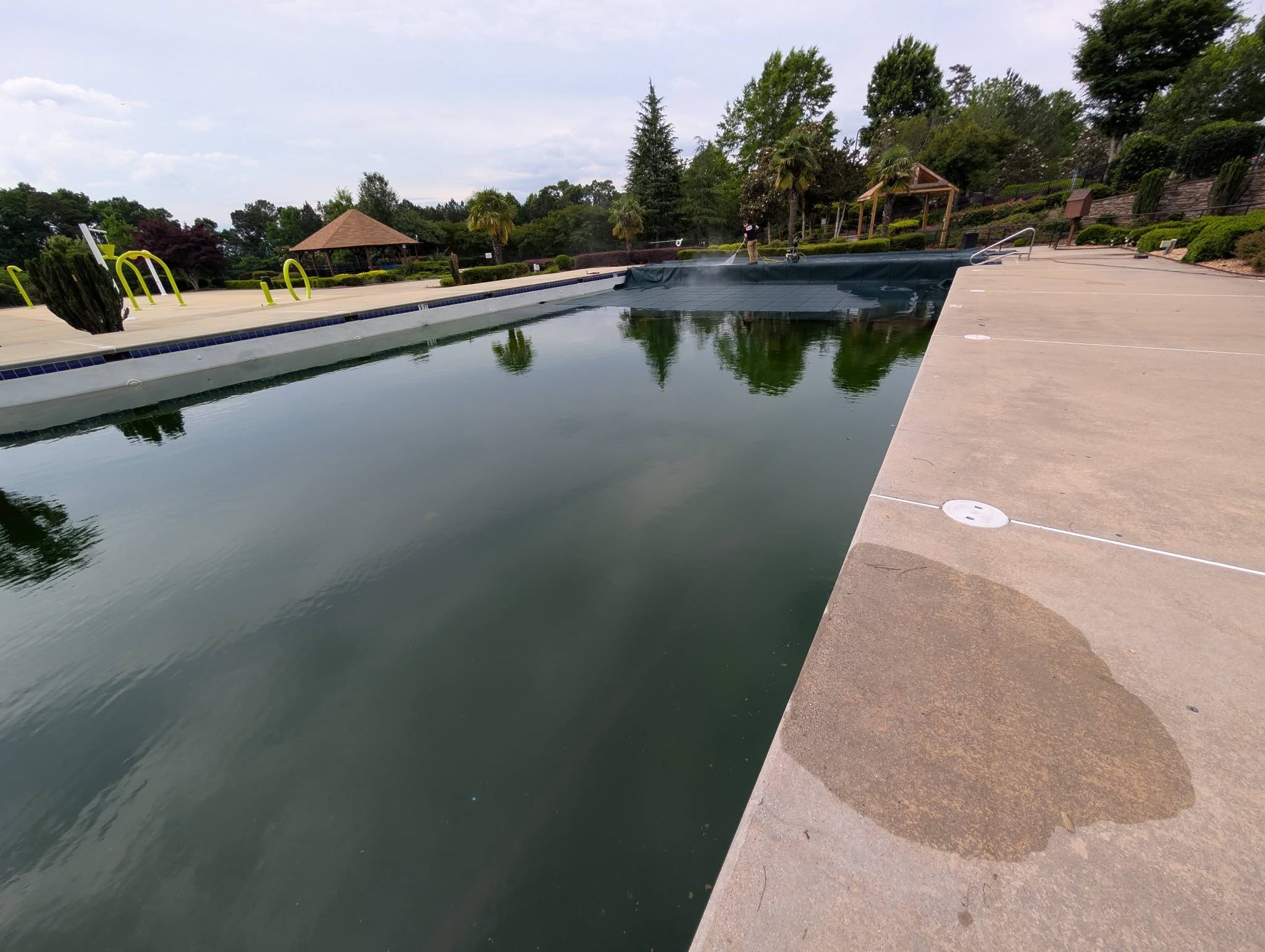 Commercial pool serviced by Peachy Pools in Cobb County GA