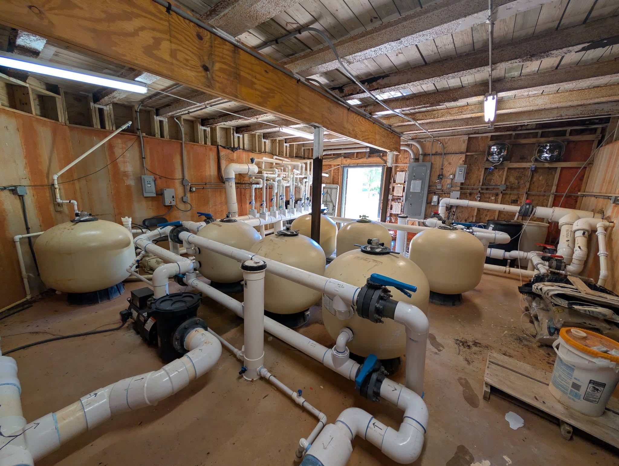 Pool equipment room maintenance and repair by Peachy Pools