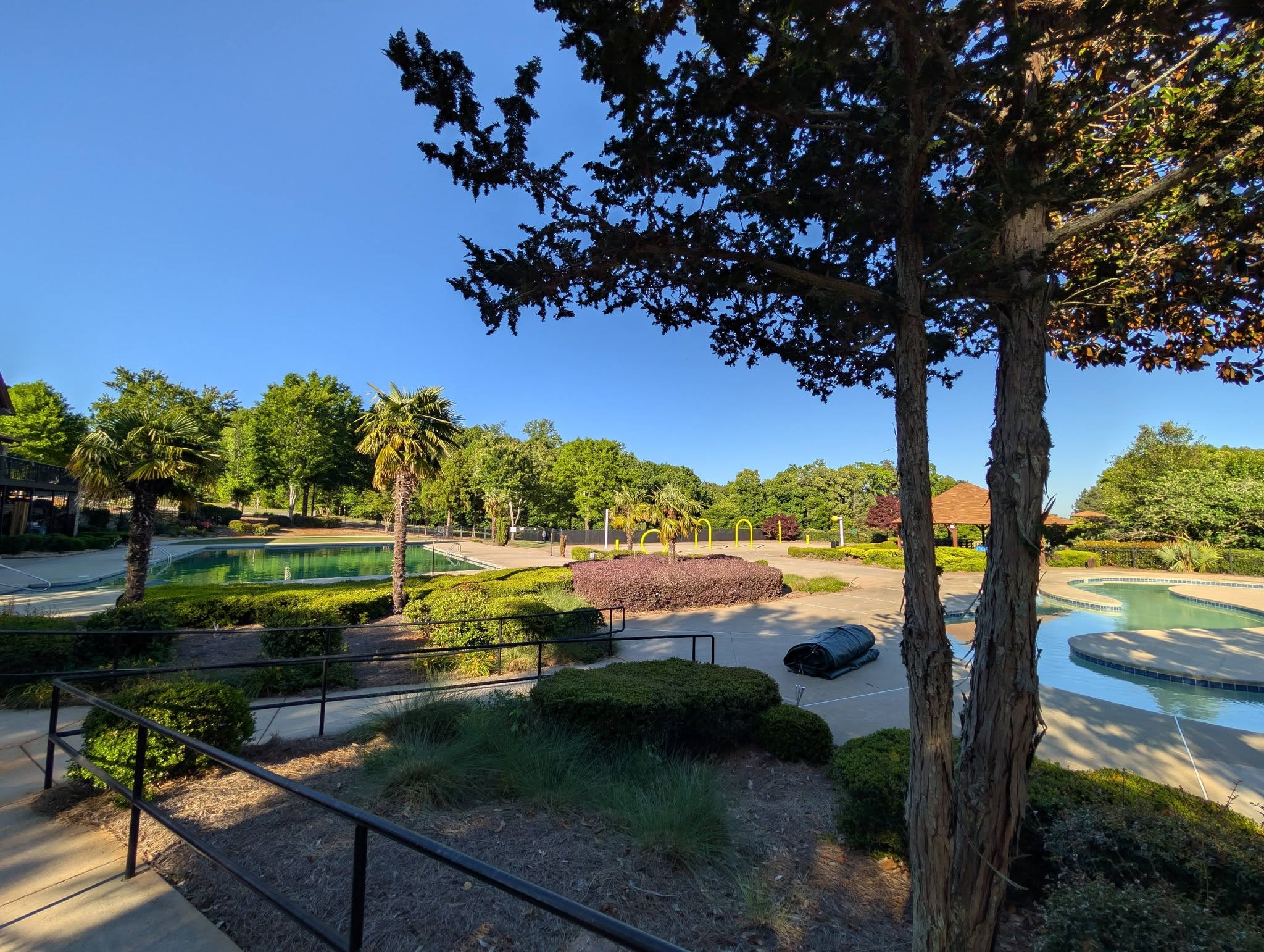 Community pool facility serviced by Peachy Pools in Georgia